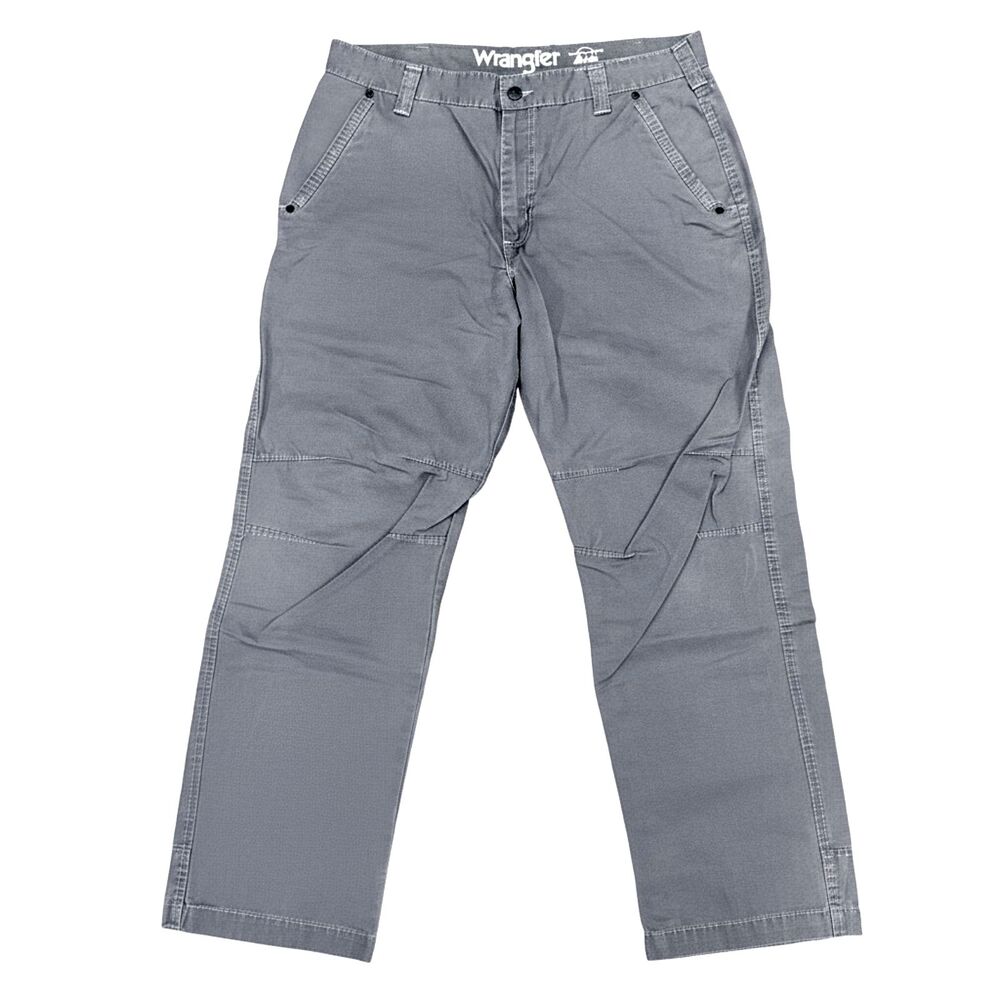 Wrangler Men’s 36/30 Gray‎ Outdoor Articulated Knee Rugged Cotton Work Pants